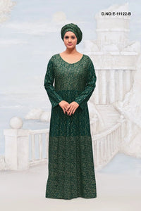 Kaftan with Printed Abstract Pattern For Women - غاجي والا إكسبورت Gajiwala Export