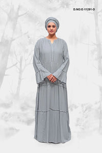 Kaftan with Tiered Ruffles and Bell Sleeves - غاجي والا إكسبورت Gajiwala Export