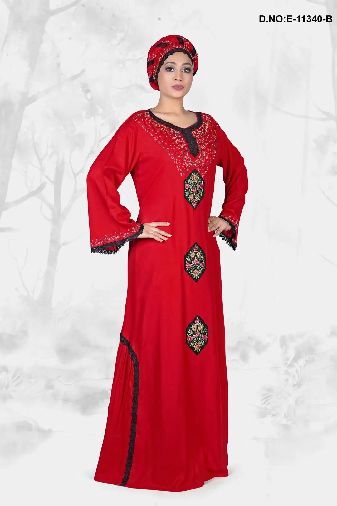 Women's Hand Embroidered Designer Kaftan