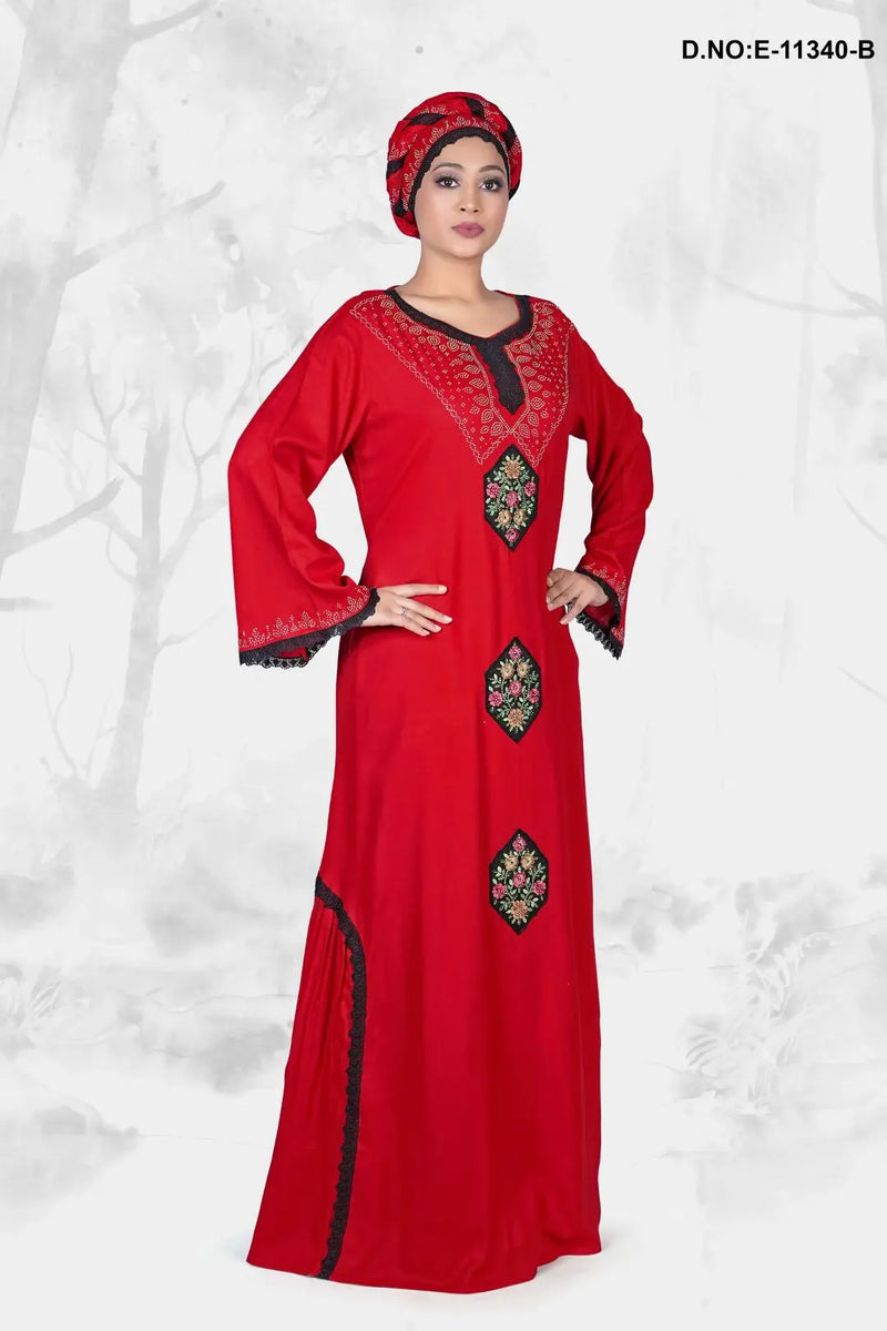 Women's Hand Embroidered Designer Kaftan