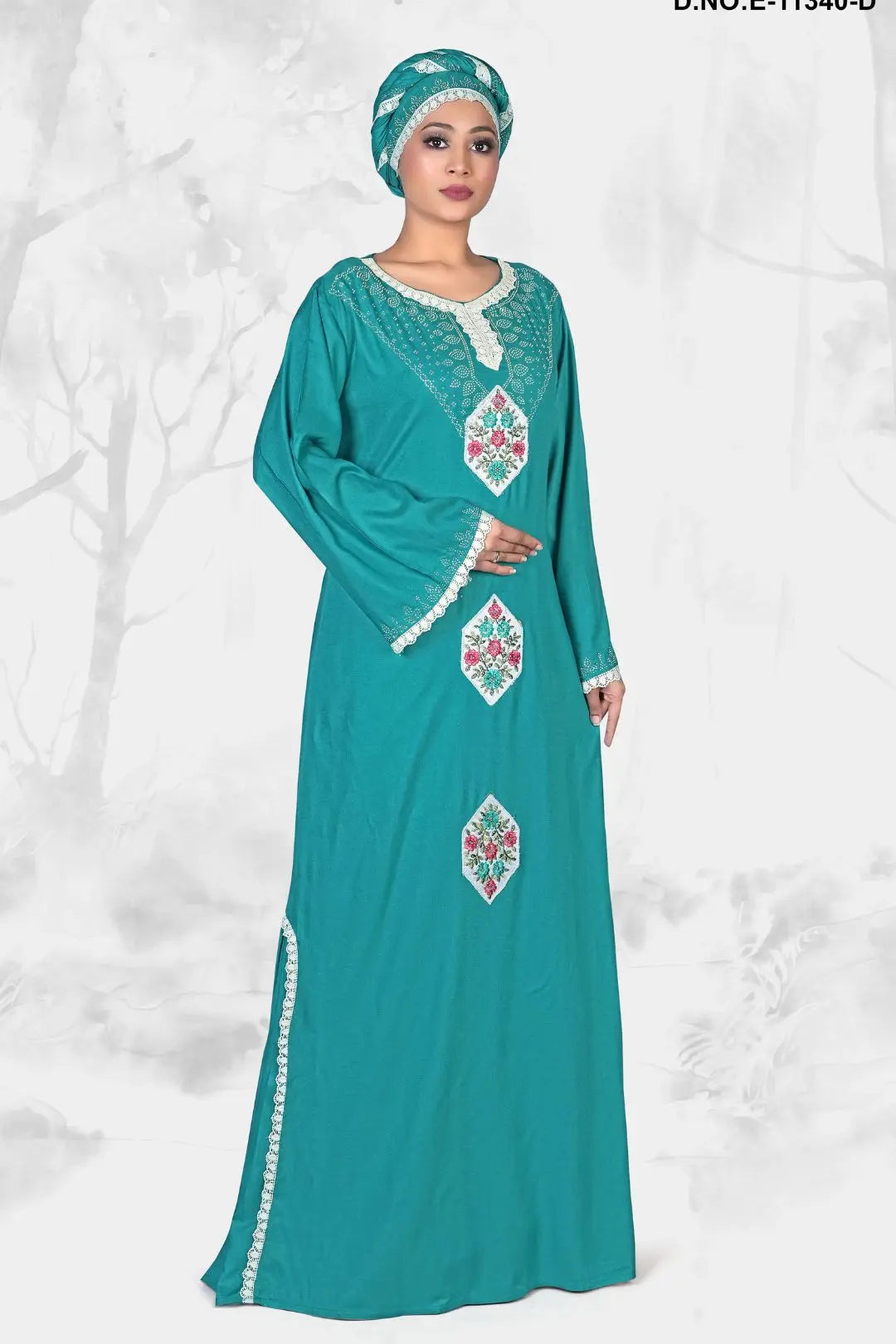 Women's Hand Embroidered Designer Kaftan