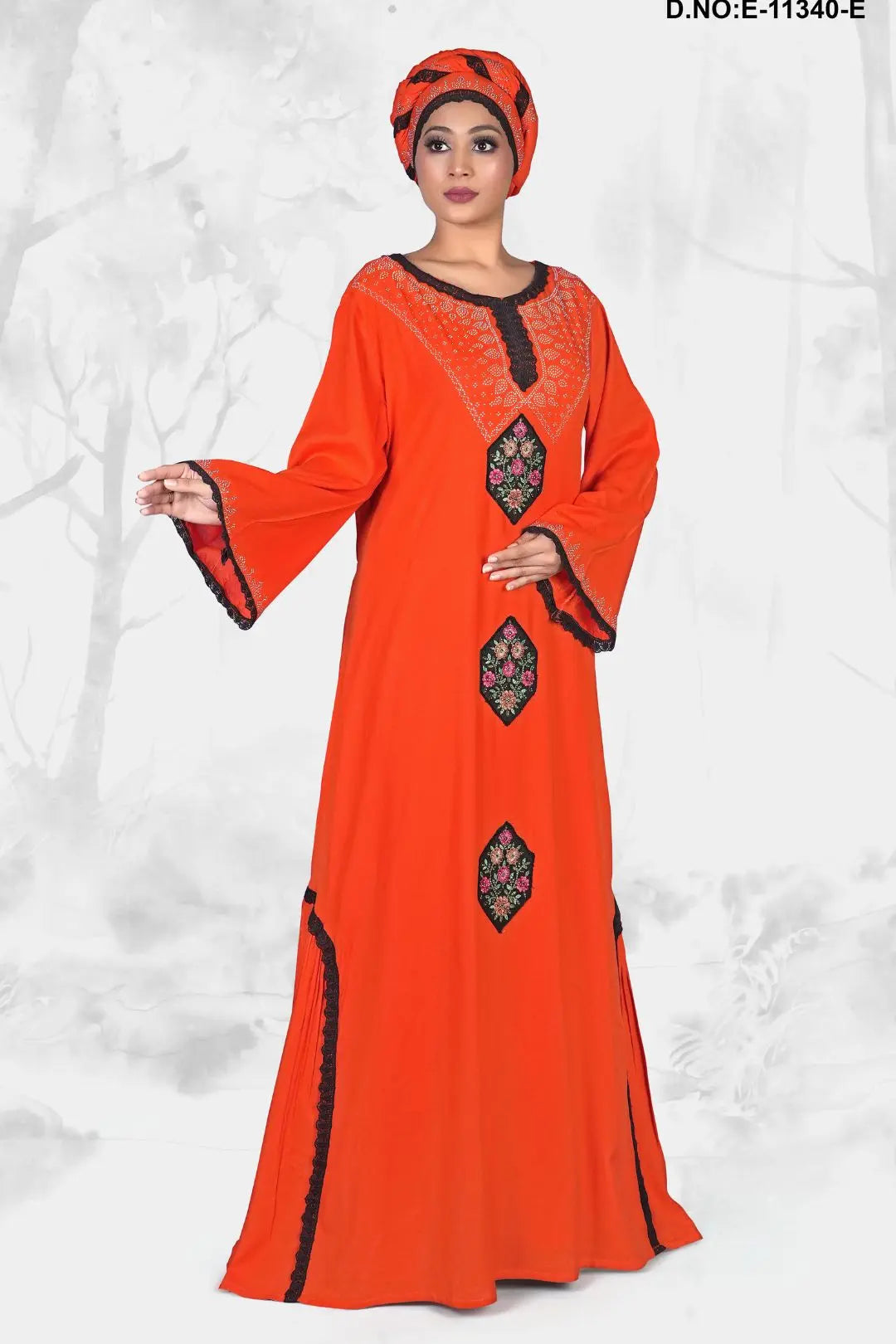 Women's Hand Embroidered Designer Kaftan