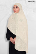 Labyrinth Geometric Dupatta with Crystal Border - غاجي والا إكسبورت Gajiwala Export