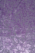 Lilac Burnout Velvet Floral Mesh fabric- غاجي والا إكسبورت Gajiwala Export