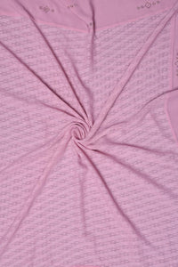 Lilac Textured Diamond Designer Baby Pink Stole for Women - غاجي والا إكسبورت Gajiwala Export