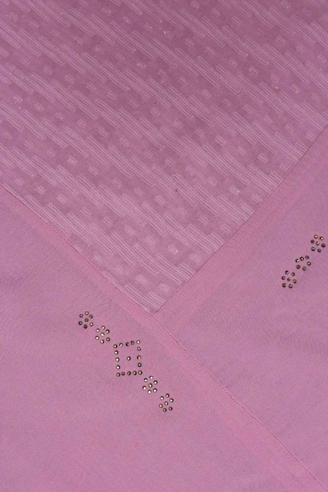 Lilac Textured Diamond Designer Baby Pink Stole for Women - غاجي والا إكسبورت Gajiwala Export