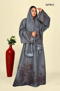 Linen Cotton Fabric Shrug in Teal Forest Whisper - غاجي والا إكسبورت Gajiwala Export