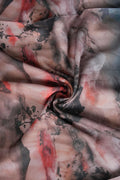Linen Cotton Shrug with Artistic Brushscape Panels - غاجي والا إكسبورت Gajiwala Export