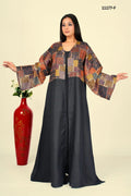 Linen Crochet Shrug in Abstract Harmony with Flow - غاجي والا إكسبورت Gajiwala Export