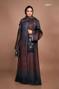 Linen Shrug in Fade with Digital Circle Print - غاجي والا إكسبورت Gajiwala Export