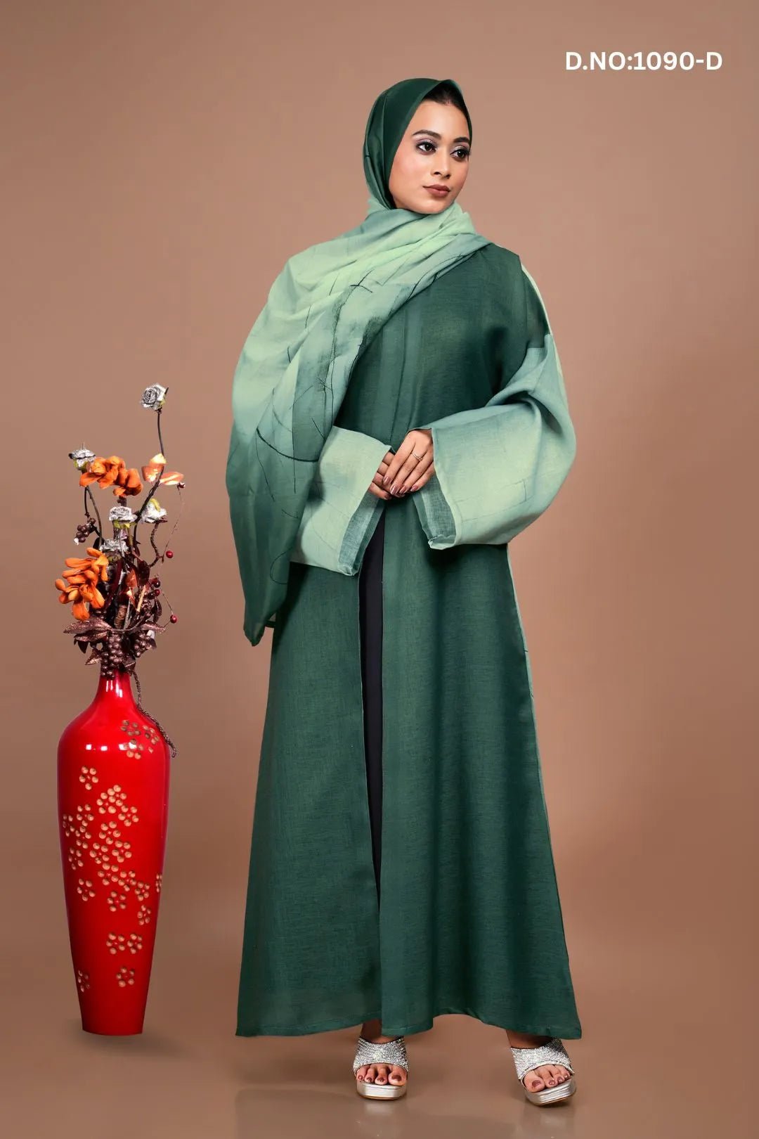 Linen Shrug with Abstract Brush Print For Women - غاجي والا إكسبورت Gajiwala Export