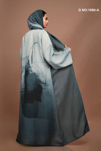 Linen Shrug with Abstract Brush Print For Women - غاجي والا إكسبورت Gajiwala Export