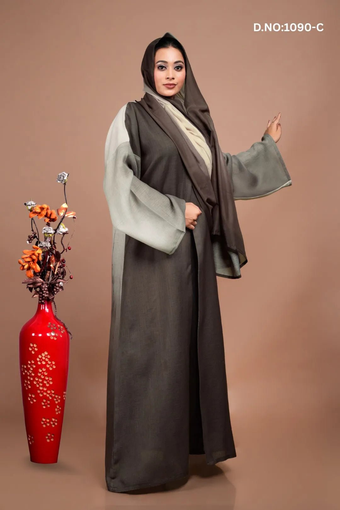 Linen Shrug with Abstract Brush Print For Women - غاجي والا إكسبورت Gajiwala Export