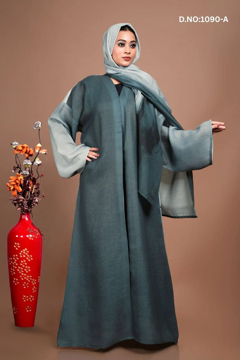 Linen Shrug with Abstract Brush Print For Women - غاجي والا إكسبورت Gajiwala Export