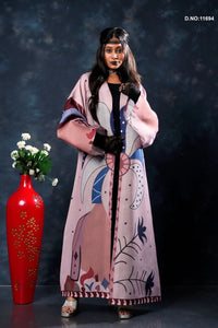 Linen Shrug with Artistic Digital Print Pattern - غاجي والا إكسبورت Gajiwala Export