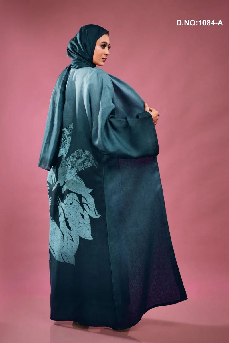 Linen Shrug with Botanical Digital Print For Women - غاجي والا إكسبورت Gajiwala Export