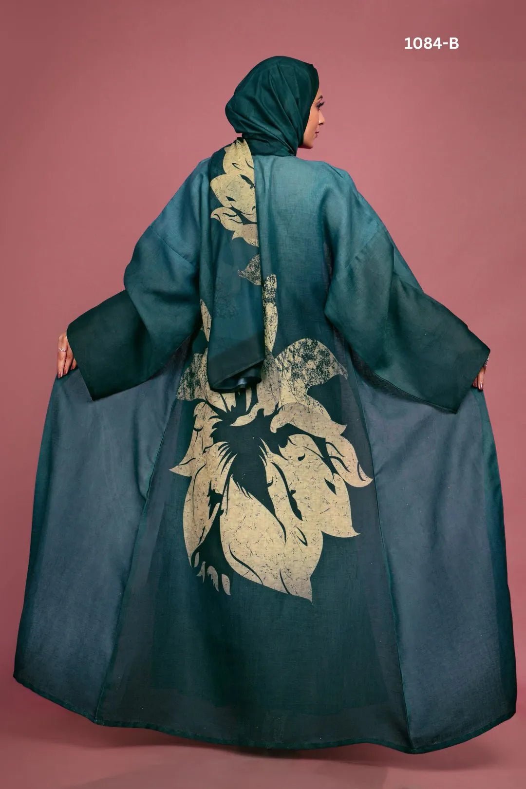 Linen Shrug with Botanical Digital Print For Women - غاجي والا إكسبورت Gajiwala Export