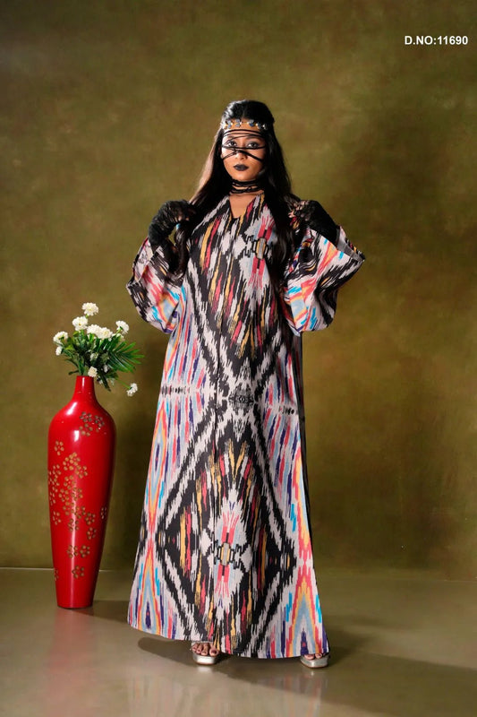 Stylish Linen Shrug with Modern Digital Print for Women - غاجي والا إكسبورت Gajiwala Export