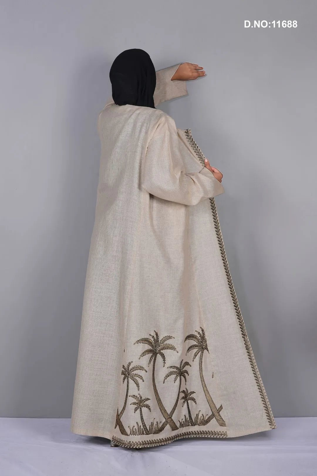 Linen Shrug with Elegant Embroidery Work Design - غاجي والا إكسبورت Gajiwala Export