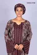 Long kaftan Gown with Rich Printed Stripes- غاجي والا إكسبورت Gajiwala Export