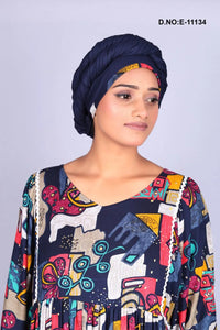 Long Kaftan with Bold Abstract Print For Women - غاجي والا إكسبورت Gajiwala Export