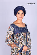 Long Kaftan with Bold Floral Print and Piping - غاجي والا إكسبورت Gajiwala Export