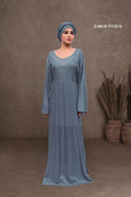 Long Kaftan with Textured and Beaded Yoke - غاجي والا إكسبورت Gajiwala Export