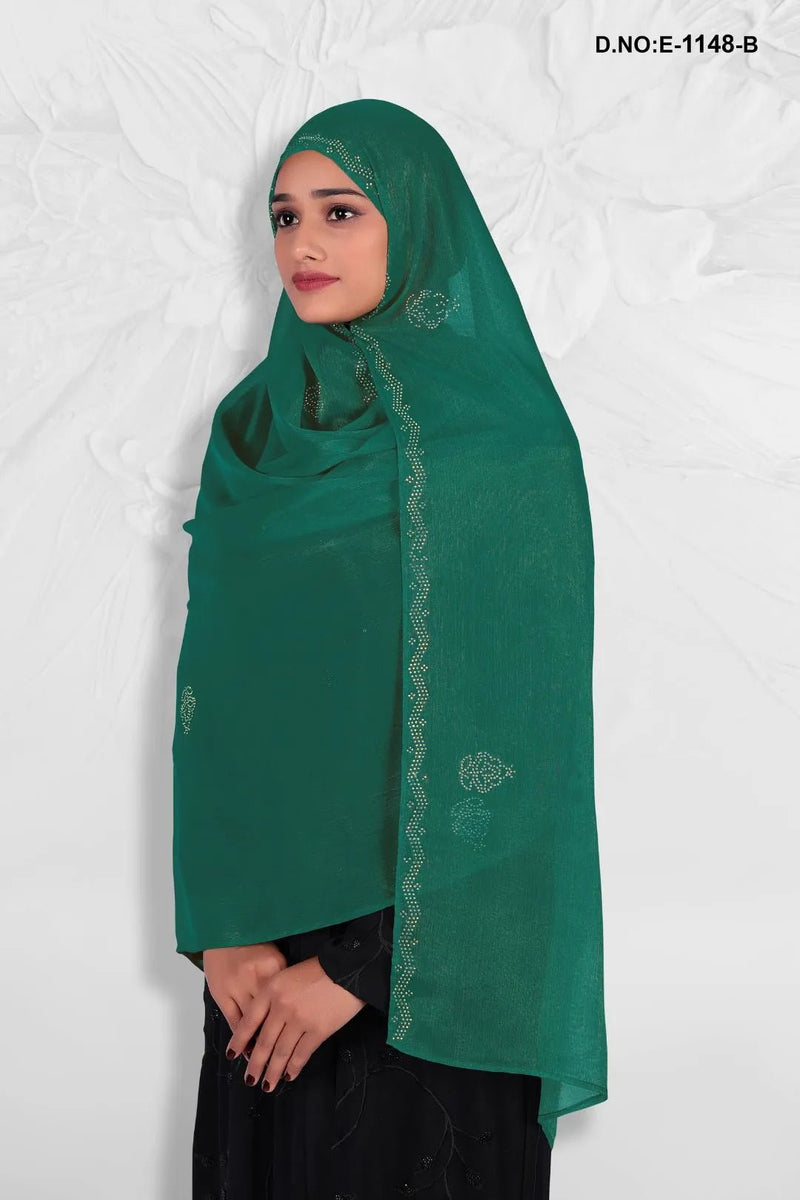 Luminous Dupatta with Textured Metallic Weave - غاجي والا إكسبورت Gajiwala Export