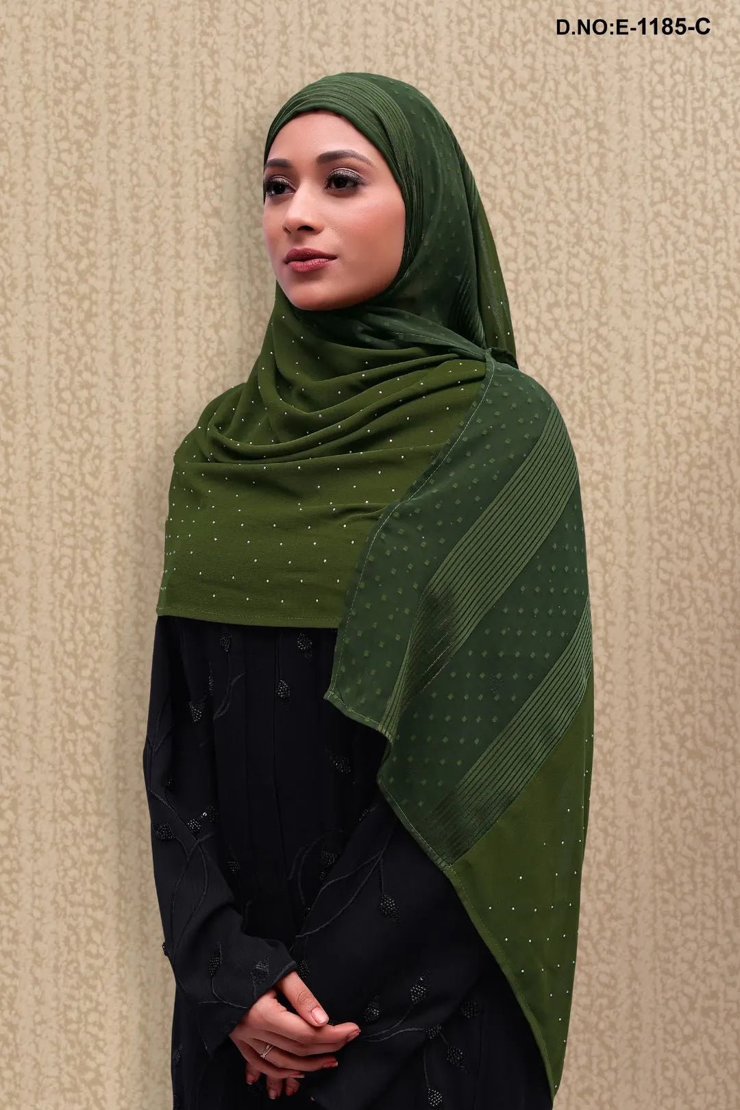 Luminous Royal Dupatta with Scattered Crystal Dots - غاجي والا إكسبورت Gajiwala Export