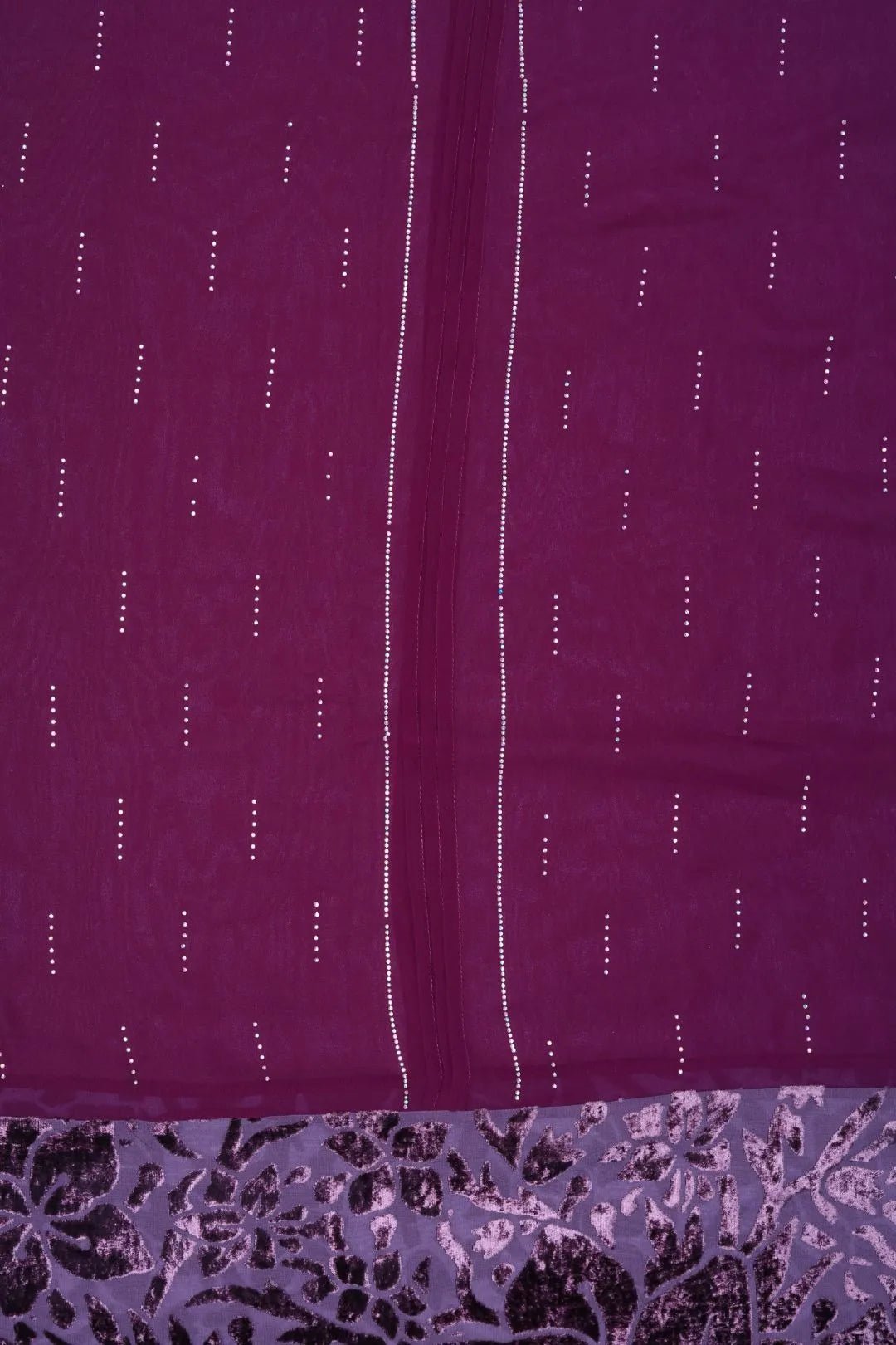 Majestic Berry Wine Velvet Luxury Designer Scarf for Women - غاجي والا إكسبورت Gajiwala Export