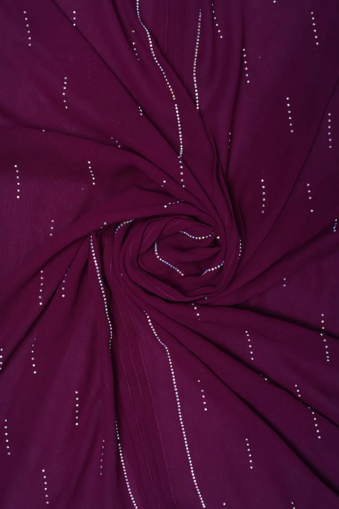 Majestic Berry Wine Velvet Luxury Designer Scarf for Women - غاجي والا إكسبورت Gajiwala Export