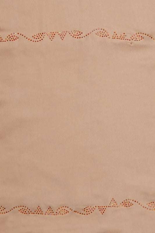 Matte Nude with Single Vertical Sequin Fabric - غاجي والا إكسبورت Gajiwala Export