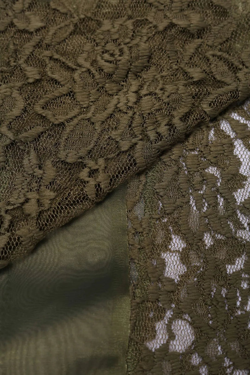 Mehendi Lace Beaded Stripe Fashion Stole for Women - غاجي والا إكسبورت Gajiwala Export