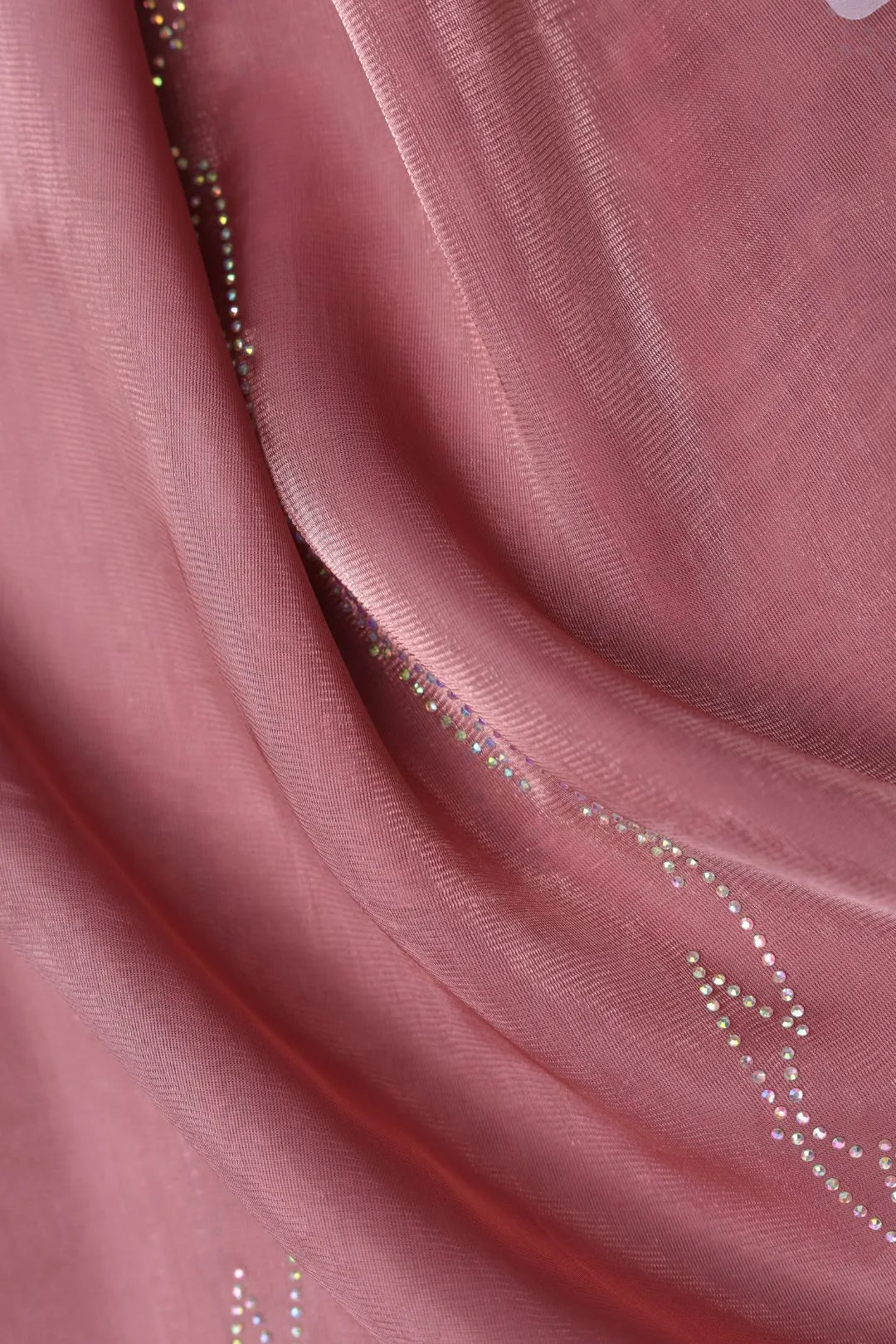 Mesh with Subtle Vertical Wavy Bead Fabric - غاجي والا إكسبورت Gajiwala Export
