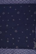 Midnight Navy Luxury Stole with Geometric Motif - غاجي والا إكسبورت Gajiwala Export