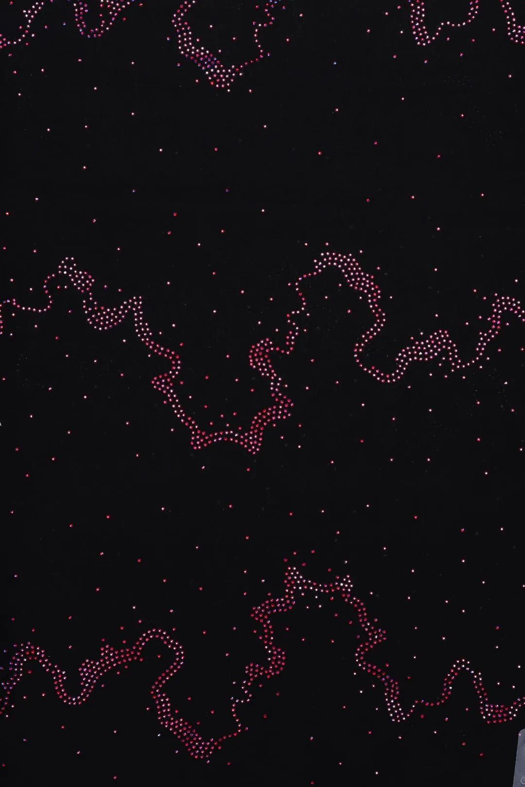 Midnight Rose Crystal Wave Mesh fabric- غاجي والا إكسبورت Gajiwala Export