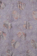Misty Lavender Brasso Fabric with Metallic Silver - غاجي والا إكسبورت Gajiwala Export