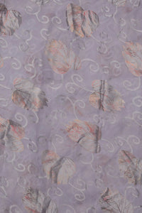 Misty Lavender Brasso Fabric with Metallic Silver - غاجي والا إكسبورت Gajiwala Export