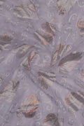 Misty Lavender Brasso Fabric with Metallic Silver - غاجي والا إكسبورت Gajiwala Export