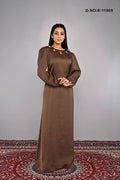 Modest Full Length Satin Baju Kurung Design - غاجي والا إكسبورت Gajiwala Export