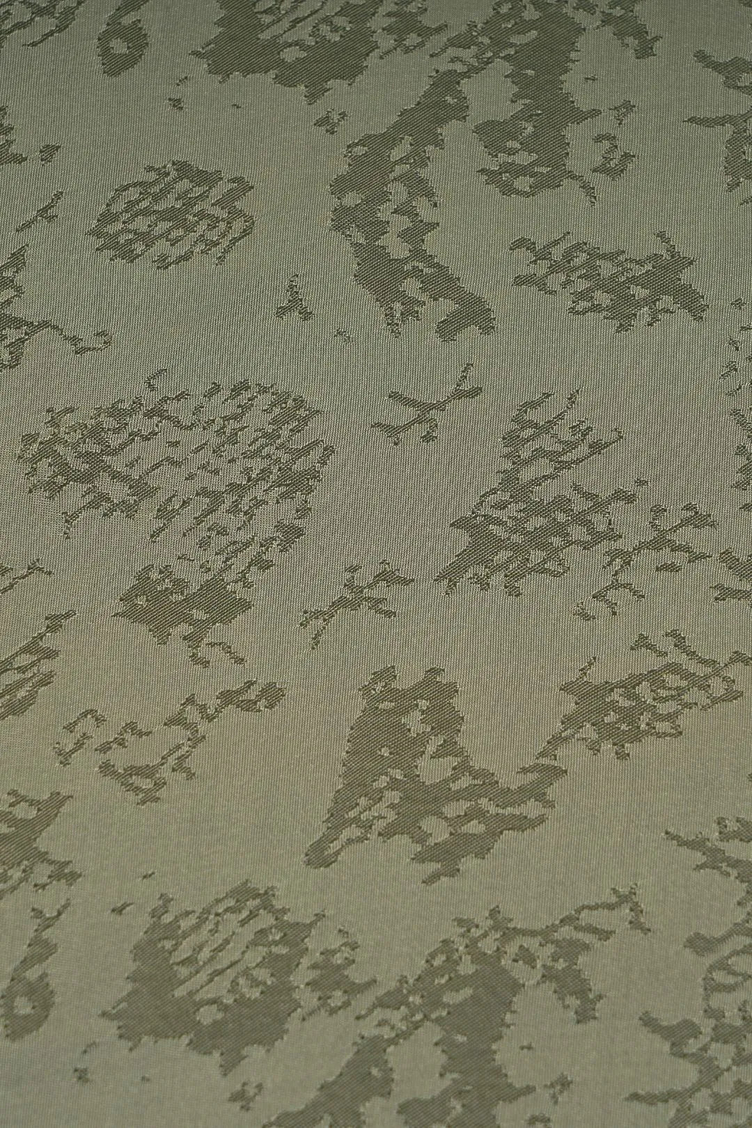 Monochromatic Mehendi Abstract Jacquard Fabric - غاجي والا إكسبورت Gajiwala Export