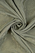 Monochromatic Mehendi Abstract Jacquard Fabric - غاجي والا إكسبورت Gajiwala Export