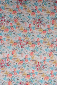 Multicolor Floral Printed with Embellished Fabric - غاجي والا إكسبورت Gajiwala Export