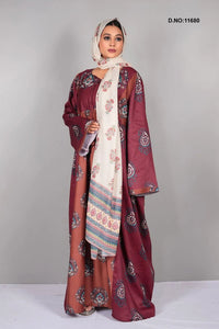 Muslin Kaftan with Traditional Printed Motif Design - غاجي والا إكسبورت Gajiwala Export