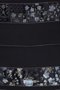 Black Luxury Stole with Embroidered and Beaded Panels - غاجي والا إكسبورت Gajiwala Export