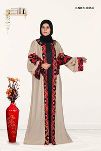 Opulent Geometric Embroidered Long Shrug - غاجي والا إكسبورت Gajiwala Export