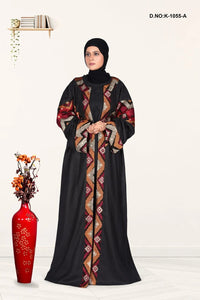 Opulent Geometric Embroidered Long Shrug - غاجي والا إكسبورت Gajiwala Export