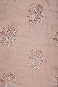 Peach Multi - Toned Floral Sequin Embroidery Fabric - غاجي والا إكسبورت Gajiwala Export