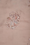 Peach Multi - Toned Floral Sequin Embroidery Fabric - غاجي والا إكسبورت Gajiwala Export