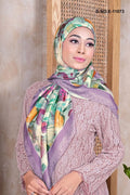 Pink Neted Baju Kurung With Scarf For Women - غاجي والا إكسبورت Gajiwala Export